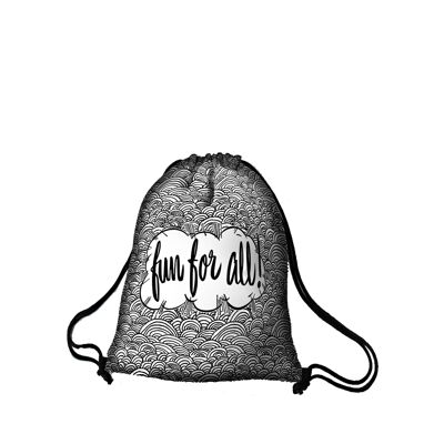 Fun Rucksack aus Canvas Sack Line Bertoni