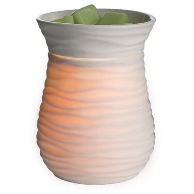 CANDLE WARMERS® HARMONY lampada profumata elettrica bianco opaco realizzata in porcellana di bisquit