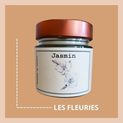180gr Jasmine candle, soy and rapeseed waxes