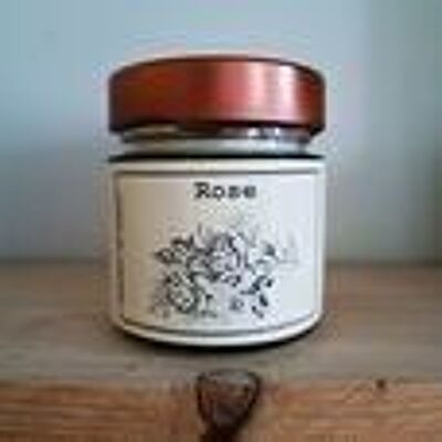 Candle 180gr Rose soy and rapeseed waxes