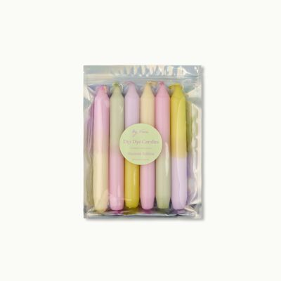 Dip Dye Candle Set: Macaron Edition