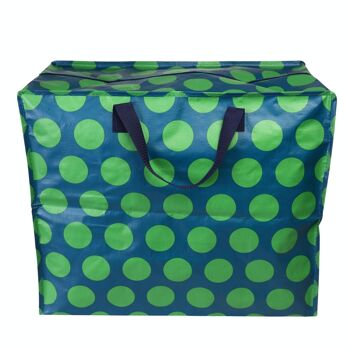 Sac de rangement Jumbo - Spot vert sur bleu 3