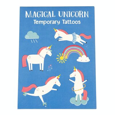 Tatouages temporaires - Licorne Magique