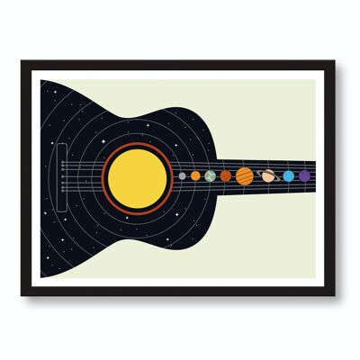 Gitarren-Galaxie-Poster