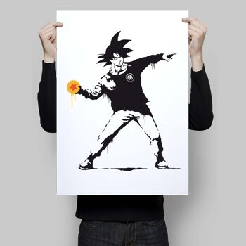 Affiche de Banksy Goku 2