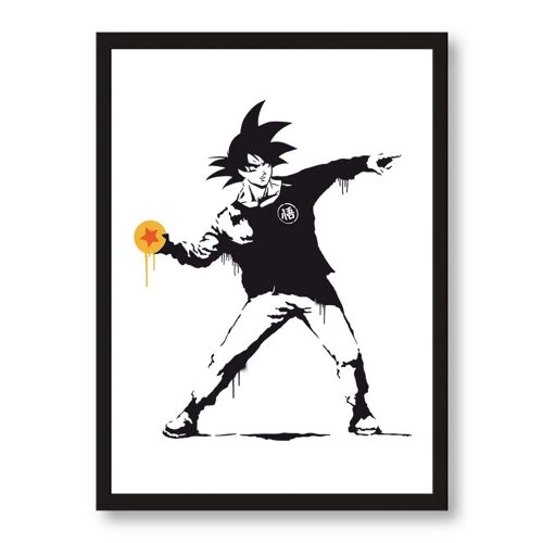 Póster de Banksy Goku
