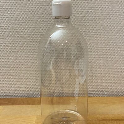 Botella PET 500 ml + tapón (paquete de 50 botellas) con código de barras