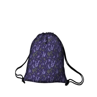 Zaino Lavanda In Canvas Linea Sacca Bertoni