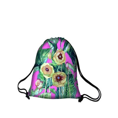 Opium Backpack In Canvas Sack Line Bertoni