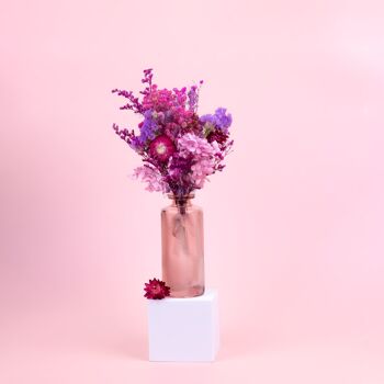 Fleurs séchées dans une boîte cadeau - disponible en naturel, violet, bleu, mélangé et au choix 19