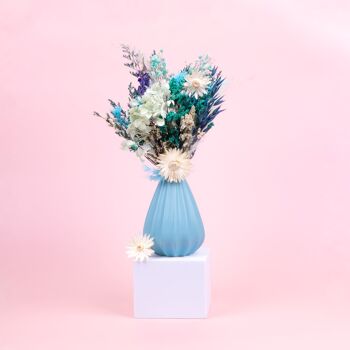 Fleurs séchées dans une boîte cadeau - disponible en naturel, violet, bleu, mélangé et au choix 20