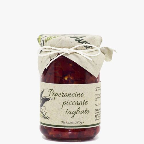 Peperoncino Calabrese piccante tagliato in olio di oliva