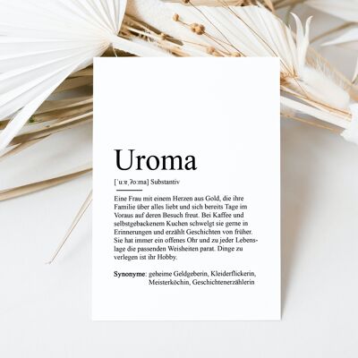 Postcard UROMA definition