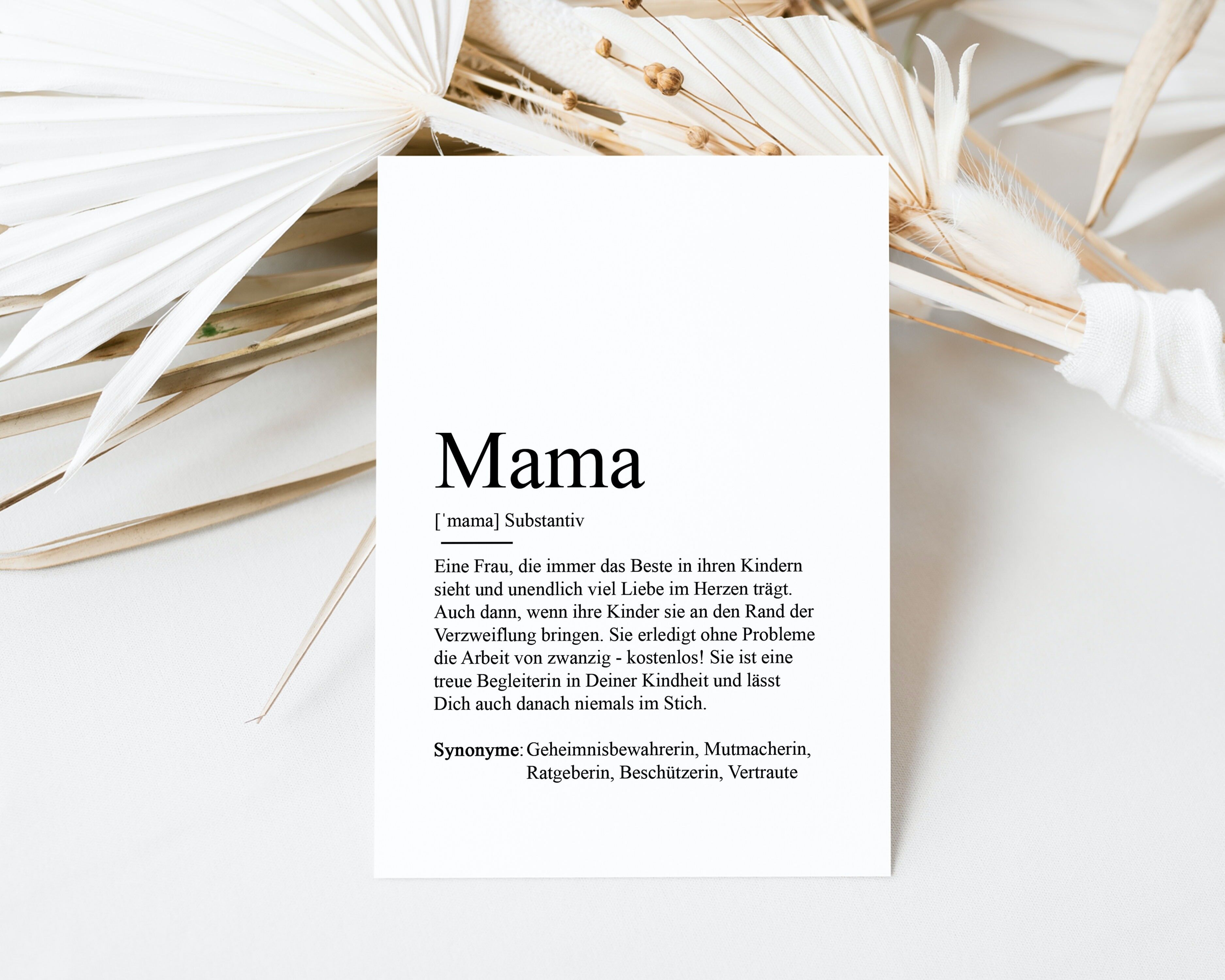 Definizione MAMA da cartolina