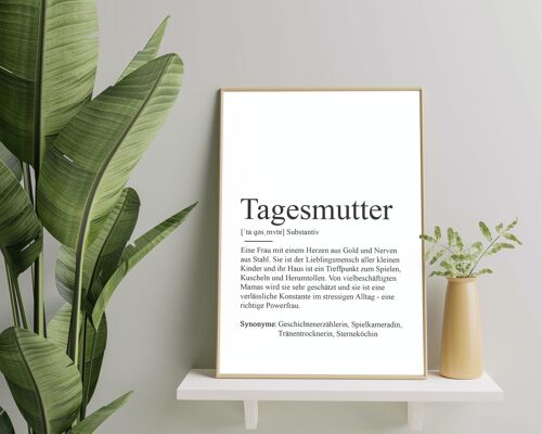 Poster TAGESMUTTER Definition
