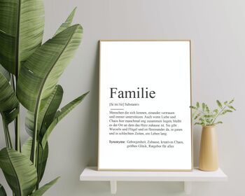 Affiche Définition de la FAMILLE 1