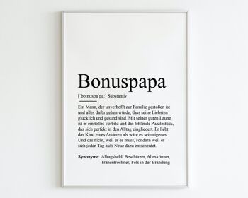 Affiche BONUS PAPA Définition 2