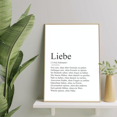 Poster LIEBE Definition