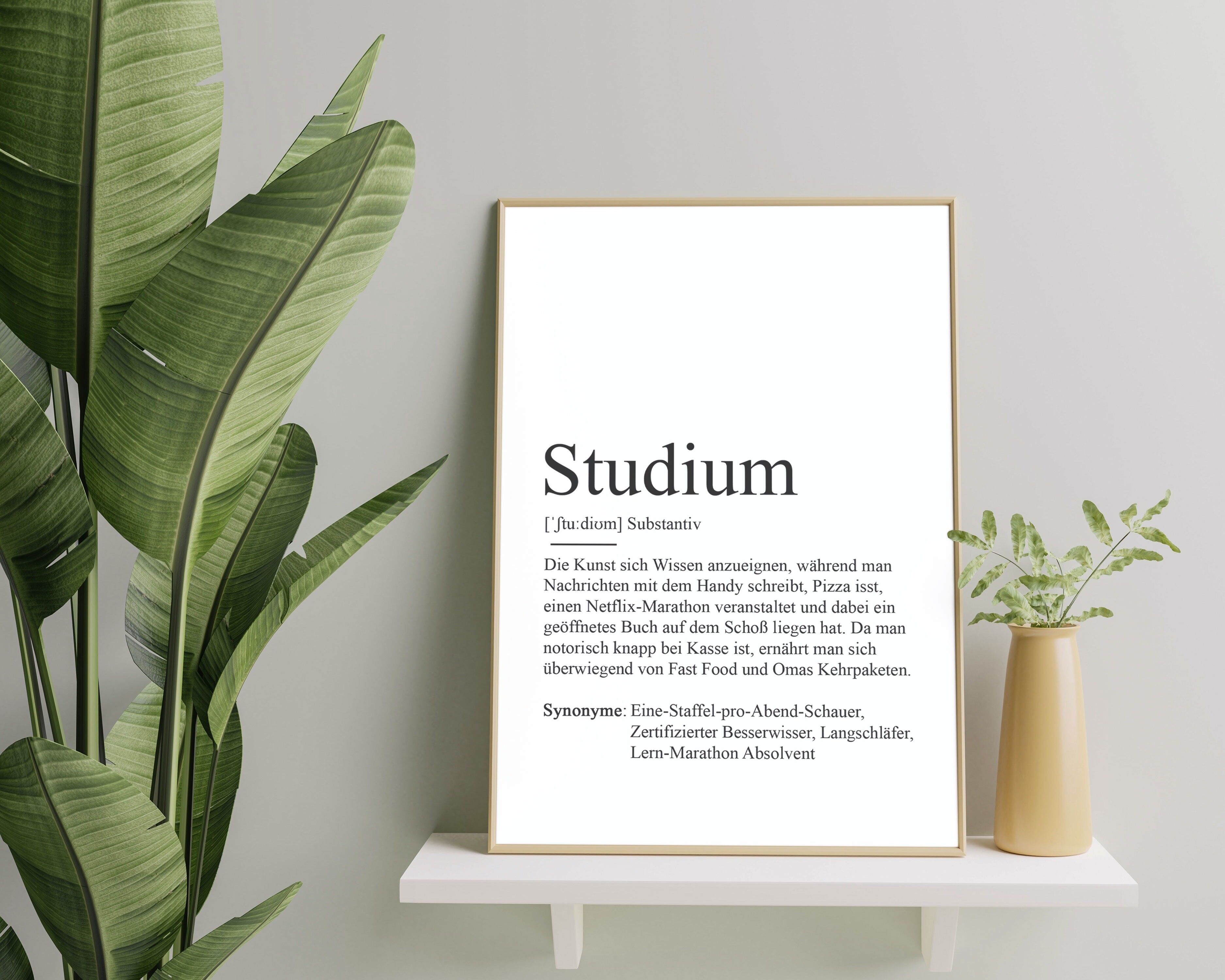 Poster STUDIUM Definition