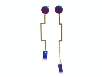 BOUCLES D'OREILLES PENDANTES IRRÉGULIÈRES KAYA 2708 2