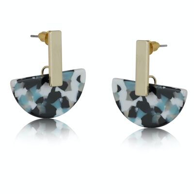 BOUCLES D'OREILLES DEMI-DISQUE ERICA 2721