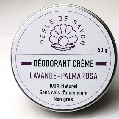 Lavender-Palmarosa cream deodorant