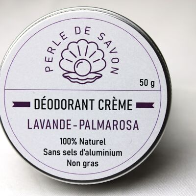 Lavender-Palmarosa cream deodorant