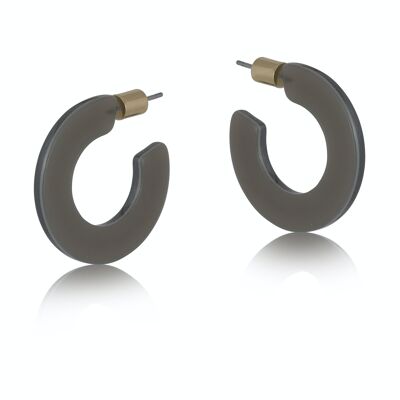 PETITES BOUCLES D'OREILLES CRÉOLES EN RÉSINE ELSA 2758