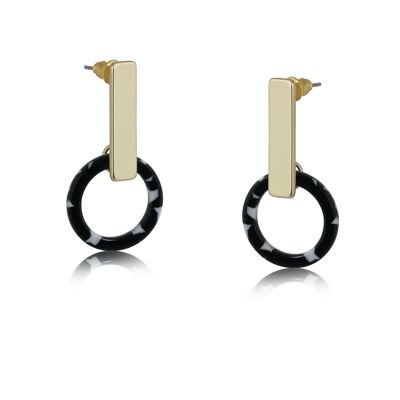 BOUCLES D'OREILLES EN RÉSINE MOTIF JULIA 2770