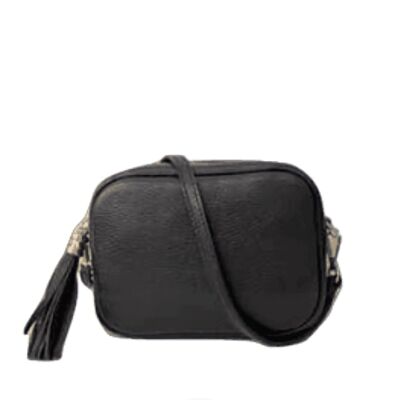 Sac bandoulière Siena en cuir noir