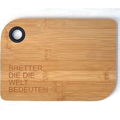 "Boards that mean the world" cutting board

gift and design items
