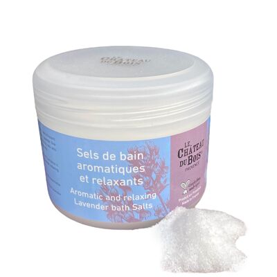 Aromatic bath salts with fine lavender
