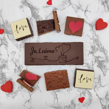 ST VALENTIN : Coffret chocolat "Je t'aime" 2