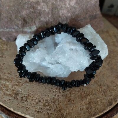 Barockes Armband aus schwarzem Obsidian
