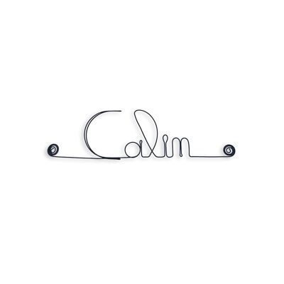 Small word in wire "Câlin"