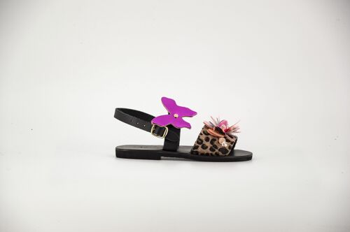 Greek Leather Kid Sandal for Summer: Iokasti