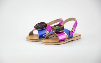 Sandale pour enfant en cuir grec pour l'été : Maritina 1