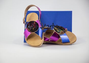 Sandale pour enfant en cuir grec pour l'été : Maritina 3