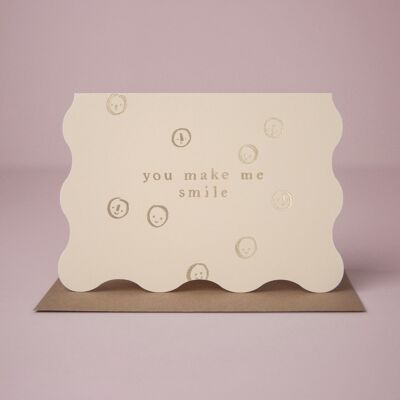 Liebeskarten „Make Me Smile“ | Liebeskarte | Jubiläumskarten | Valentinstagskarten | Grußkarten