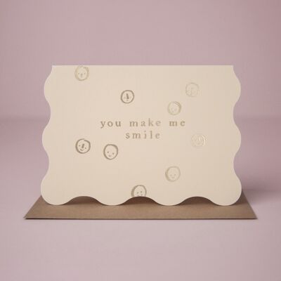 Carte d'amore "Fammi sorridere" | Carta d'amore | Biglietti Anniversario | Biglietti di San Valentino | Biglietti d'auguri