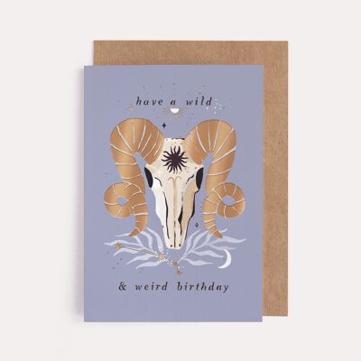 Birthday Cards "Ram" Zodiac Birthday Cards | Aries Star Sign | Astrology Card | Aries Birthday Card | Horoscope Birthday Cards | Zodiac Cards | Aries Cards