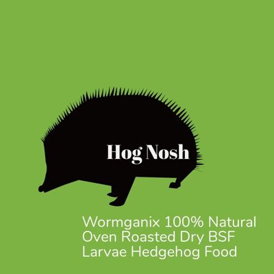Wormganix Hog Nosh 100% Natural Dry Hedgehog Food Oven Roasted BSF larvae Tasty Treats 5 Litre Bag