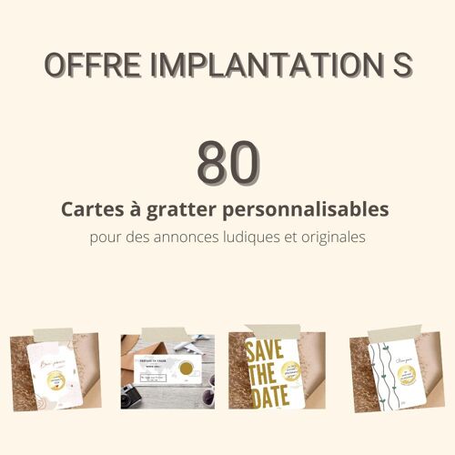 KIT IMPLANTATION / Carte Fête des Mères /cadeau Fête des mères personnalisé /Cartes à gratter personnalisables / carte anniversaire / annonce heureux évènement / papeterie / annonce grossesse / annonce originale / bon pour / carte cadeau / carte