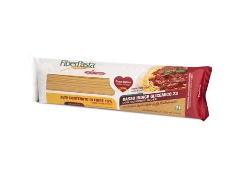 FiberPasta Spaghetti a basso indice glicemico e alto contenuto di fibre, 500g