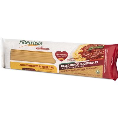 FiberPasta Spaghetti à faible index glycémique et haute teneur en fibres, 500g