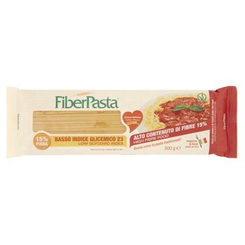 FiberPasta Spaghetti à faible index glycémique et haute teneur en fibres, 500g 2