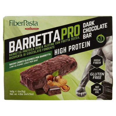 BarrettaPro - Veganer Proteinriegel umhüllt von dunkler Schokolade