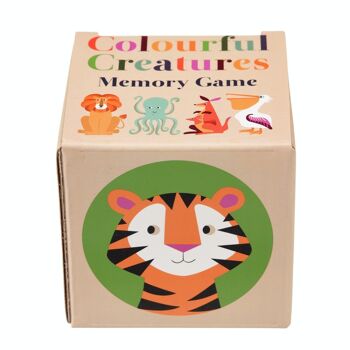 Jeu de mémoire (24 pièces) - Créatures colorées 2