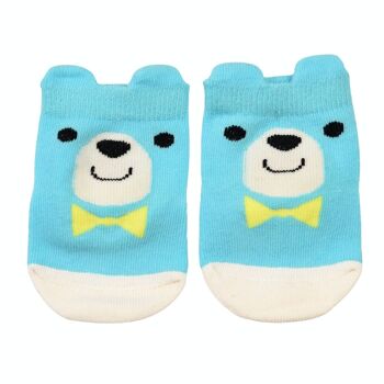 Paire de chaussettes bébé - Ours bleu 3