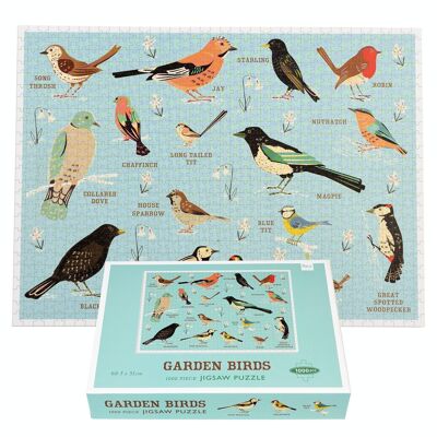 Jigsaw puzzle (1000 pieces) - Garden Birds